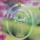 Engraved My First Communion Glass Suncatcher