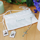 Embroidered Satin First Communion Purse