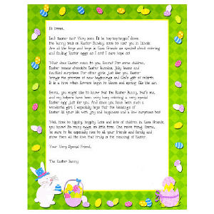 Personalized Letter From The Easter Bunny