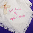 Embroidered God Bless Baby Girl Afghan 83131548