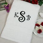 Embroidered Monogram Initials Bath Towel 83152509