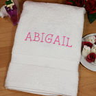Embroidered Name Bath Towel 83152519