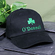 Shamrock Embroidered Black Hat 833076BK