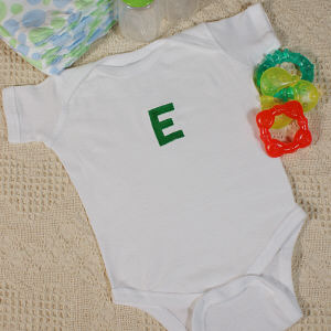 Name or Initial Embroidered Infant Creeper