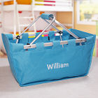 Embroidered Aqua Market Tote E00049