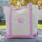 Personalized Canvas Tote Bag with Initials