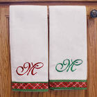 Embroidered Christmas Guest Towels