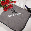 Embroidered Symbol of Love Throw Blanket E32272X