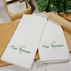 Personalized Family Kitchen Towel Set
