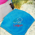 Embroidered Turtle Beach Towel