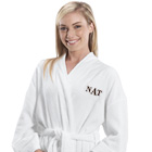 Embroidered Initial Robe E364113