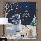 Do You See What I See Embroidered Tapestry Throw Blanket E37100