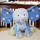 Embroidered Blue Polka Dot Elephant E458352LB
