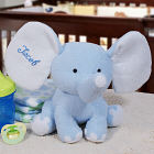 Embroidered Blue Plush Elephant E458353LB