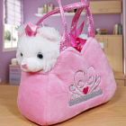 Embroidered Fancy Pals Plush Kitten Carrier E468859
