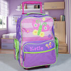 Embroidered Butterfly Travel Luggage