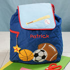 Sports Embroidered Quilted Backpack G00716SJ