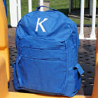 Embroidered Initial Backpack
