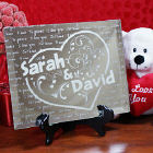 Personalized Couples Keepsake Mirror Plaque