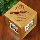 Engraved Retirement Photo Cube