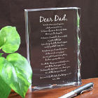 Personalized Dad Keepsake Block