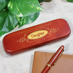 Personalized Daughter Rosewood Pen Set