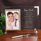 To My Dad Personalized Glass Frame 8520128