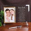 To My Dad Personalized Glass Frame 8520128