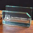 Personalized Police Officer Business Card Holder