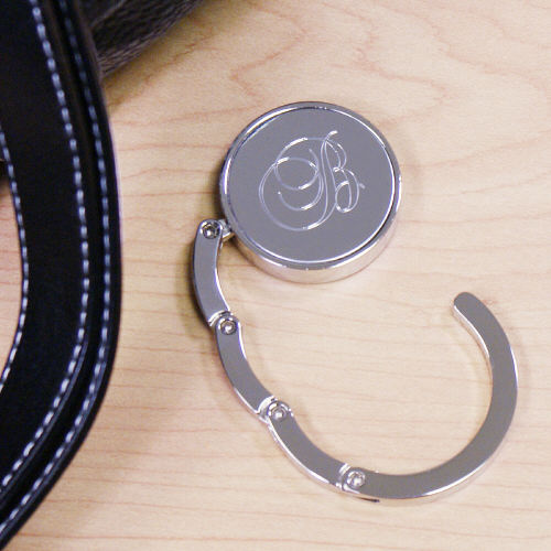 Engraved Initial Purse Hanger GiftsForYouNow