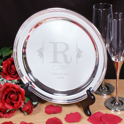 Wedding Serving Tray Engraved Wedding Serving Tray