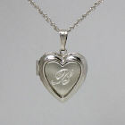 Engraved Sterling Silver Heart Locket