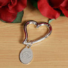 Engraved Heart Keychain