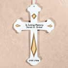 Engraved Memorial Wall Cross L379011GD
