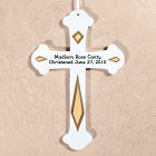 Engraved Christened Wall Cross L379711X