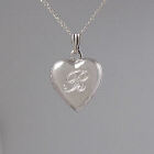 Engraved Sterling Silver Heart Locket