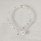 Engraved Flower Girl Bracelet