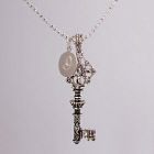 Engraved Key To My Heart Necklace