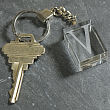 Engraved Initial Crystal Keychain KC31582