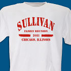 Custom Printed Family Reunion T-shirt