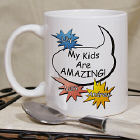 Amazing Kids Personalized Fathers Day Coffee Mug