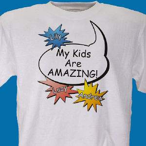 Amazing Kids Personalized Father's Day T-shirt