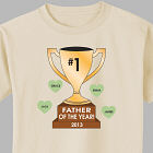 Personalized Number One Trophy T-Shirt