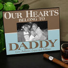 Personalized Our Hearts Belong To Daddy Printed Picture Frame 441560