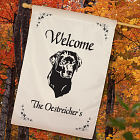 Personalized Dog Breed Welcome House Flag 83025422L