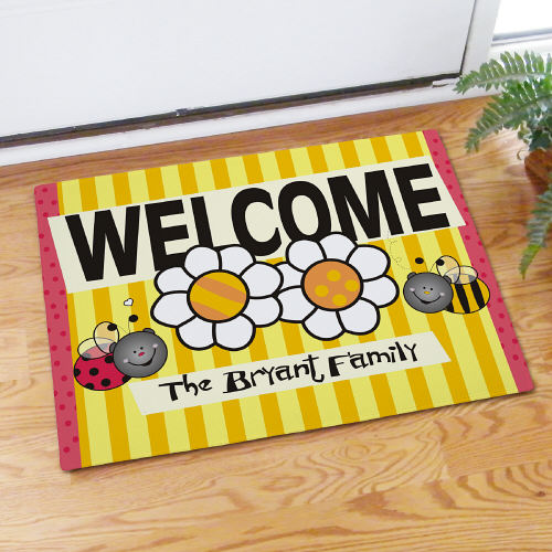 Personalized Bee and Bug Doormat GiftsForYouNow