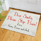 Santa... Please Stop Here Doormat
