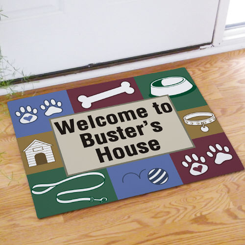 Custom Doggy House Doormat GiftsForYouNow
