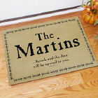 Knock... Personalized Doormat