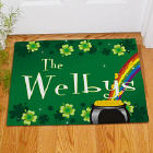Irish Rainbow Welcome Personalized Doormat